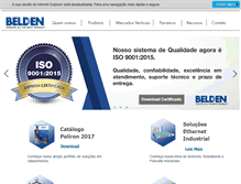 Tablet Screenshot of belden.com.br
